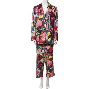 Alice + Olivia Multicolor Floral Pantsuit